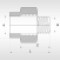 ADAPTOR SOCKET MALE THREAD